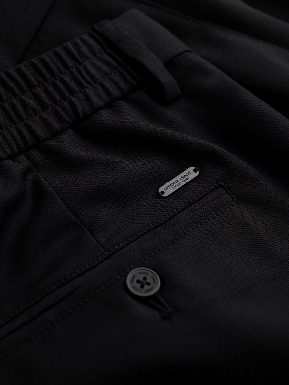 Ombre Clothing Čierne pánske chino nohavice Ombre Oblečenie