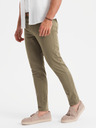 Ombre Clothing Khaki pánske chino nohavice Ombre Oblečenie