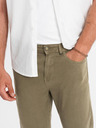 Ombre Clothing Khaki pánske chino nohavice Ombre Oblečenie