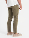 Ombre Clothing Khaki pánske chino nohavice Ombre Oblečenie
