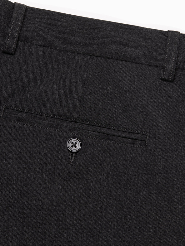 Ombre Clothing Tmavošedé pánske chino nohavice Ombre Clothing