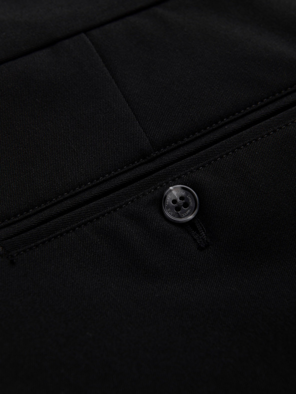 Ombre Clothing Čierne pánske chino nohavice Ombre Oblečenie