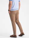 Ombre Clothing Svetlohnedé pánske slim fit chino nohavice Ombre Clothing