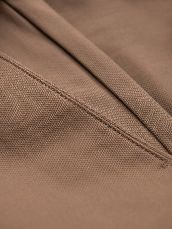 Ombre Clothing Svetlohnedé pánske slim fit chino nohavice Ombre Clothing