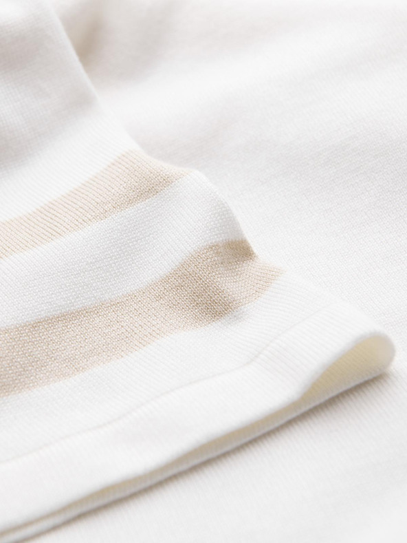 Ombre Clothing Krémová pánska polokošeľa Ombre Oblečenie