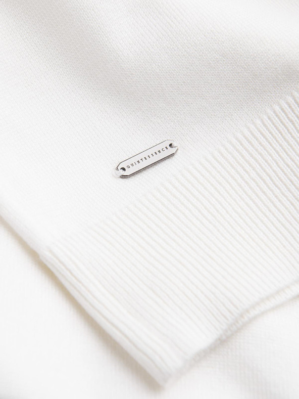 Ombre Clothing Krémová pánska polokošeľa Ombre Oblečenie