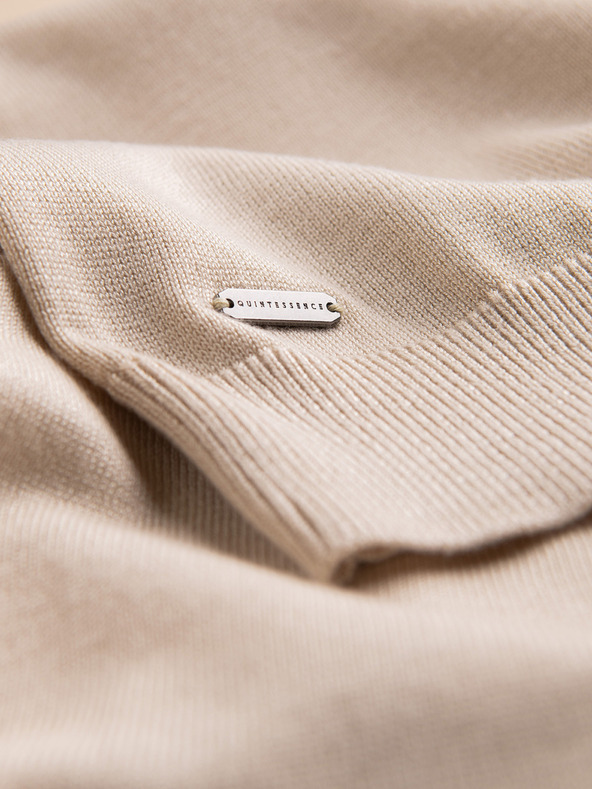 Ombre Clothing Béžová pánska polokošeľa Ombre Oblečenie