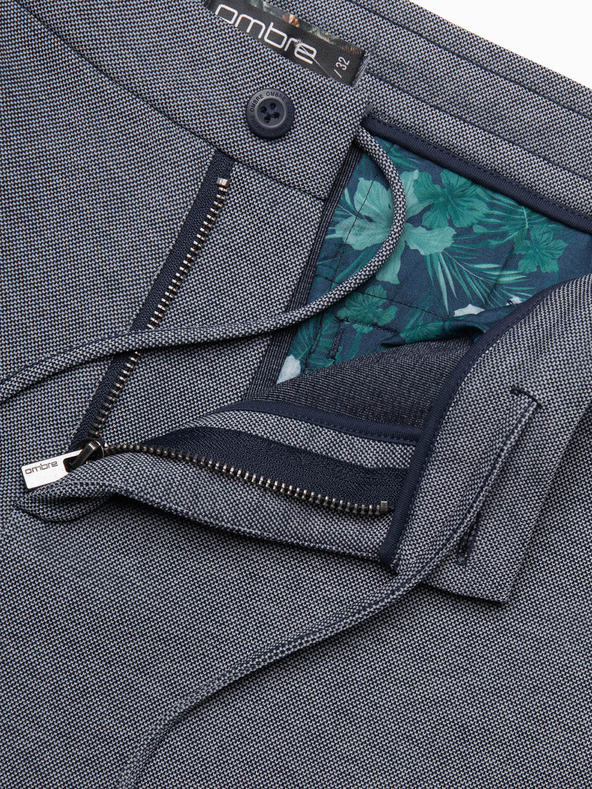 Ombre Clothing Tmavomodré pánske džínsové šortky Ombre Clothing