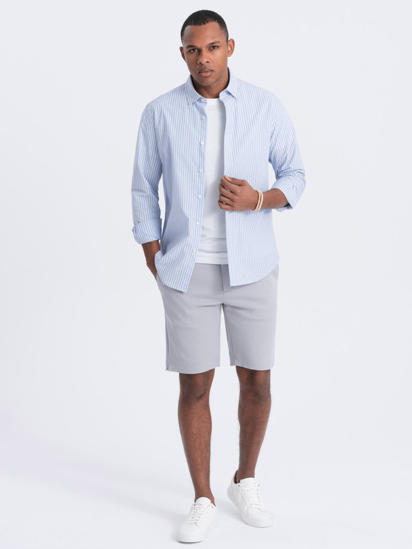 Ombre Clothing Šedé pánske šortky Ombre Clothing