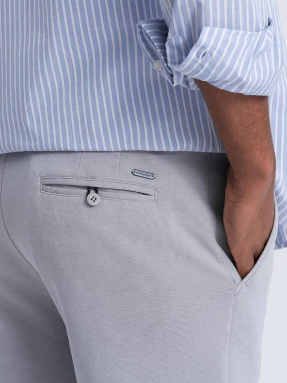 Ombre Clothing Šedé pánske šortky Ombre Clothing