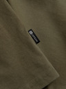 Ombre Clothing Khaki pánske základné tričko Ombre Clothing