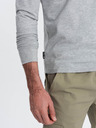 Ombre Clothing Šedé pánske základné tričko Ombre Clothing