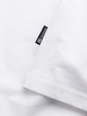 Ombre Clothing Biele pánske základné tričko Ombre Oblečenie