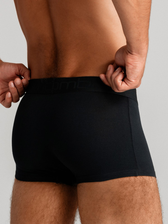 Ombre Clothing Sada troch pánskych boxeriek v sivej, bielej a čiernej farbe Ombre Clothing