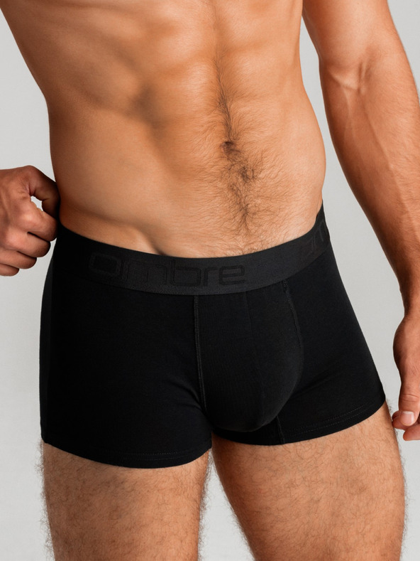 Ombre Clothing Sada troch pánskych boxeriek v sivej, bielej a čiernej farbe Ombre Clothing