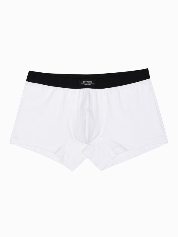 Ombre Clothing Biele pánske boxerky Ombre Clothing