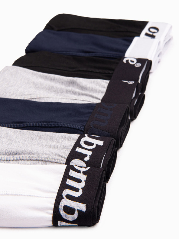Ombre Clothing Súprava siedmich pánskych boxeriek v sivej, tmavomodrej, bielej a čiernej farbe Ombre Clothing