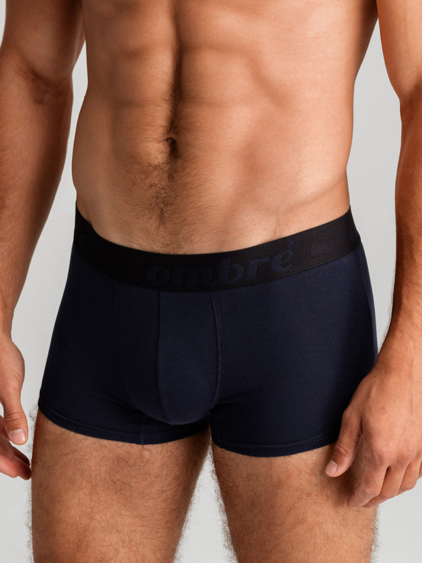 Ombre Clothing Súprava siedmich pánskych boxeriek v sivej, tmavomodrej, bielej a čiernej farbe Ombre Clothing