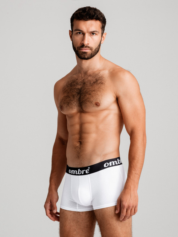 Ombre Clothing Súprava siedmich pánskych boxeriek v sivej, tmavomodrej, bielej a čiernej farbe Ombre Clothing