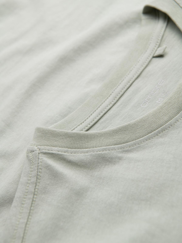 Ombre Clothing Pánske voľnočasové tričko s vreckom Ombre Oblečenie Zelená