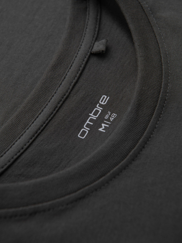 Ombre Clothing Pánske voľnočasové tričko s vreckom Ombre Oblečenie Zelená