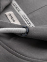 Ombre Clothing Šedá pánska mikina s kapucňou s klokankou a kapucňou Ombre Clothing