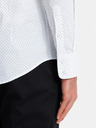 Ombre Clothing Biela pánska bavlnená košeľa Ombre Clothing