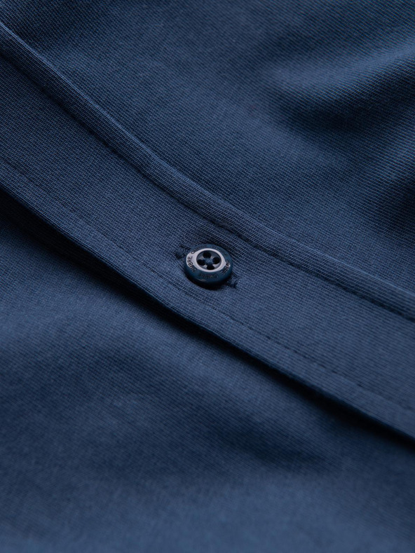 Ombre Clothing Modrá pánska džersejová košeľa Ombre Clothing