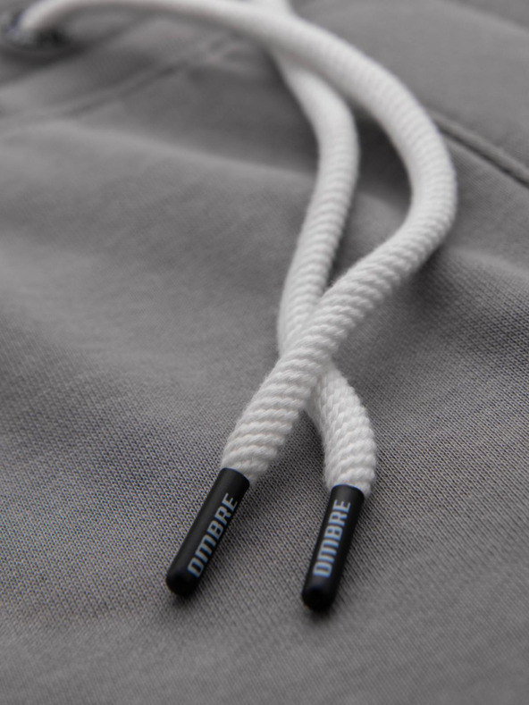 Ombre Clothing Šedé pánske tepláky Ombre Clothing