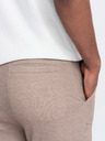 Ombre Clothing Svetlohnedé pánske tepláky Ombre Oblečenie