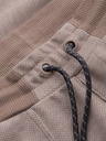 Ombre Clothing Svetlohnedé pánske tepláky Ombre Oblečenie
