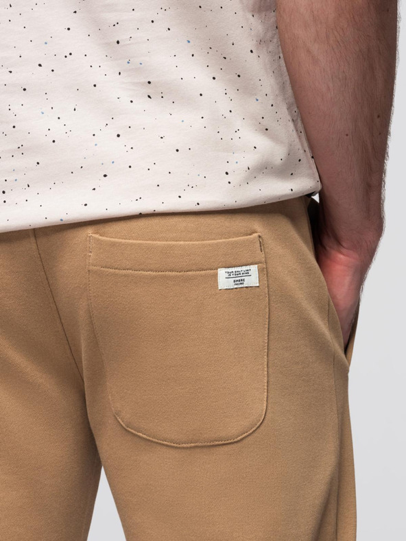 Ombre Clothing Hnedé pánske cargo nohavice Ombre Oblečenie