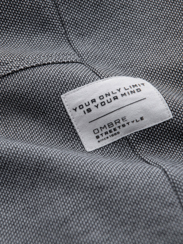 Ombre Clothing Šedé pánske tepláky Ombre Clothing