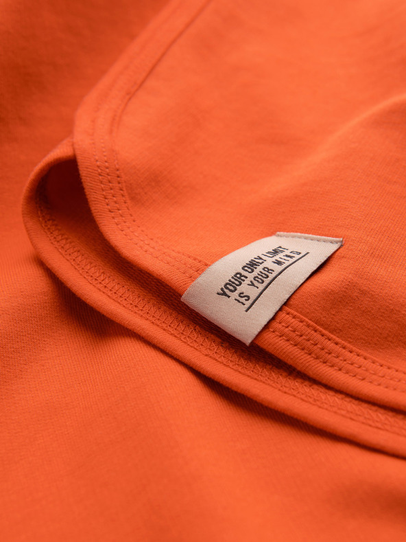 Ombre Clothing Oranžové pánske tepláky Ombre Oblečenie