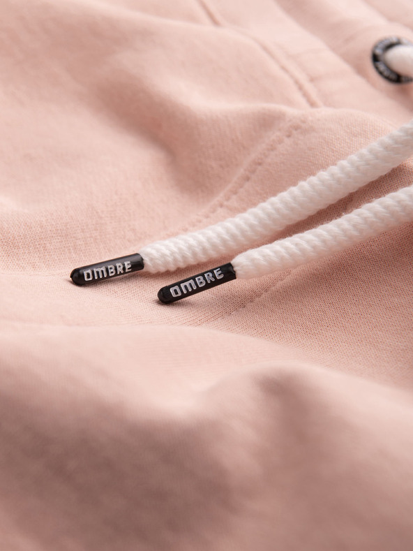 Ombre Clothing Ružové pánske tepláky Ombre Oblečenie