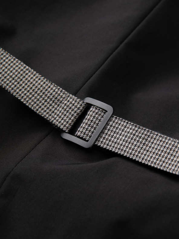 Ombre Clothing Šedá pánska žakárová vesta Ombre Oblečenie