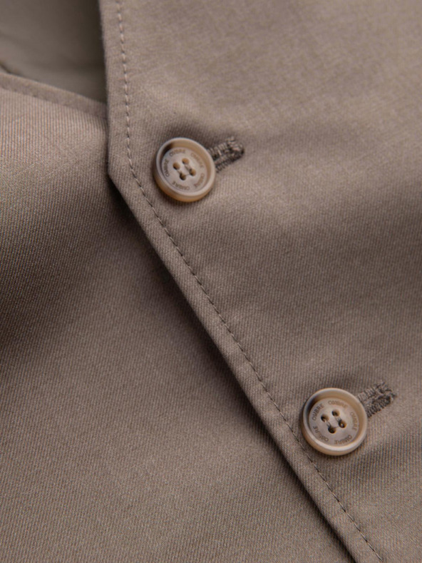 Ombre Clothing Béžová pánska obleková vesta Ombre Clothing