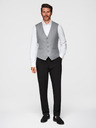 Ombre Clothing Šedá pánska obleková vesta Ombre Clothing