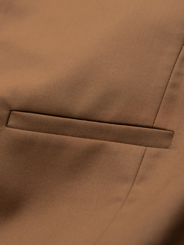 Ombre Clothing Hnedá pánska obleková vesta Ombre Clothing