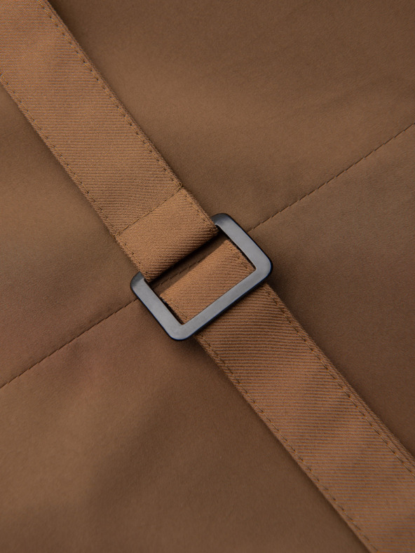 Ombre Clothing Hnedá pánska obleková vesta Ombre Clothing