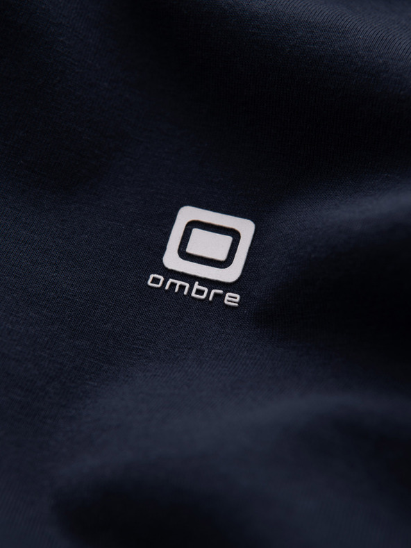 Ombre Clothing Tmavomodré pánske tričko Ombre Clothing