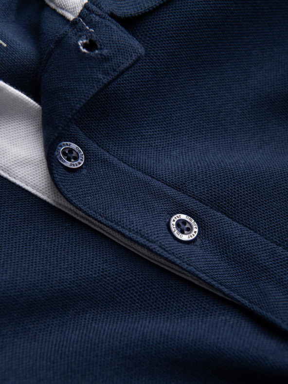 Ombre Clothing Tmavomodré pánske polo tričko Ombre Clothing