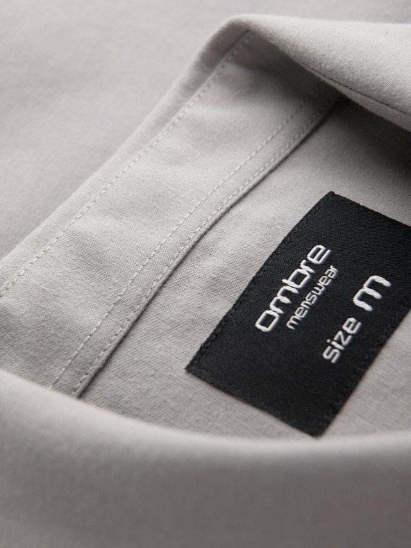 Ombre Clothing Šedá pánska košeľa Ombre Oblečenie