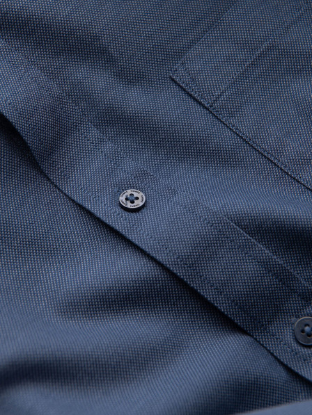 Ombre Clothing Tmavomodrá pánska košeľa Ombre Oblečenie