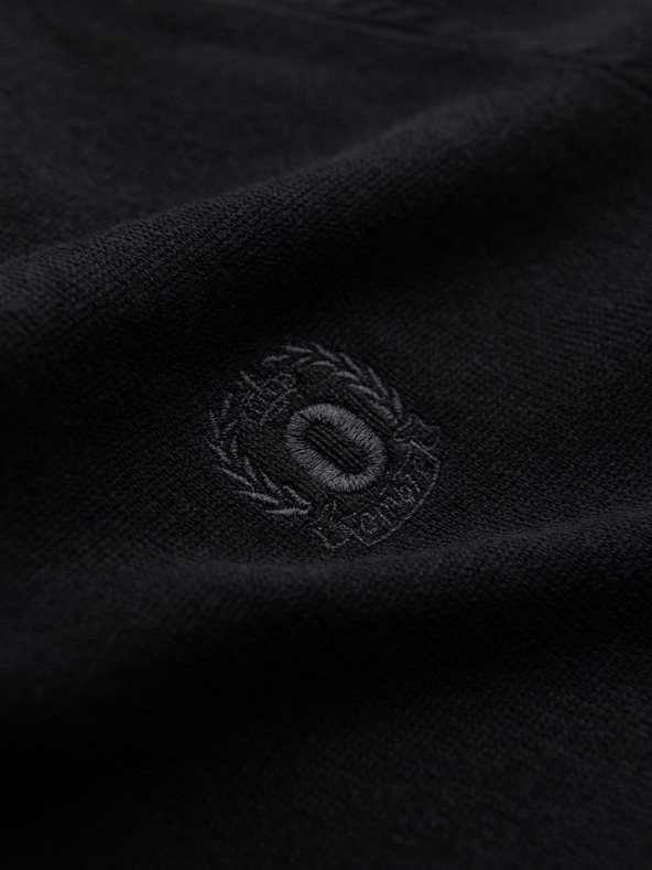 Ombre Clothing Čierny pánsky sveter Ombre Clothing