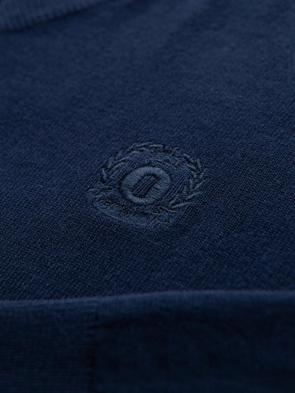 Ombre Clothing Tmavomodrý pánsky sveter Ombre Oblečenie