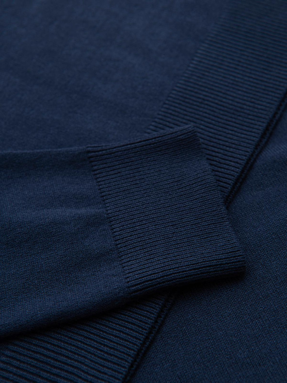 Ombre Clothing Tmavomodrý pánsky sveter Ombre Oblečenie