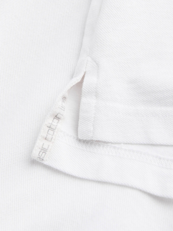 Ombre Clothing Biela pánska základná polokošeľa Ombre Clothing