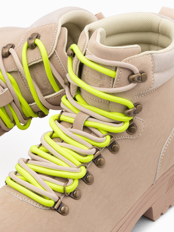 Ombre Clothing Svetlohnedé pánske zimné outdoorové topánky Ombre Clothing