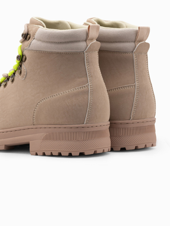 Ombre Clothing Svetlohnedé pánske zimné outdoorové topánky Ombre Clothing